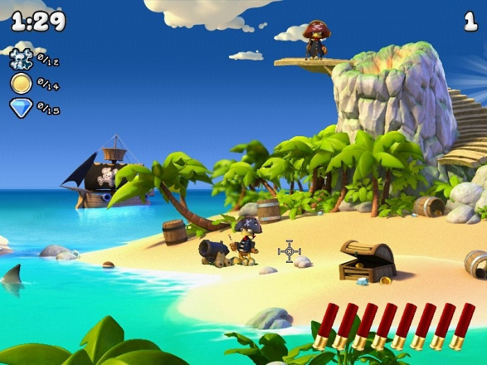 Скриншот из игры Moorhuhn Pirates