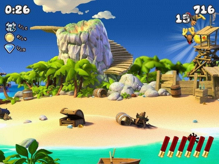 Скриншот из игры Moorhuhn Pirates