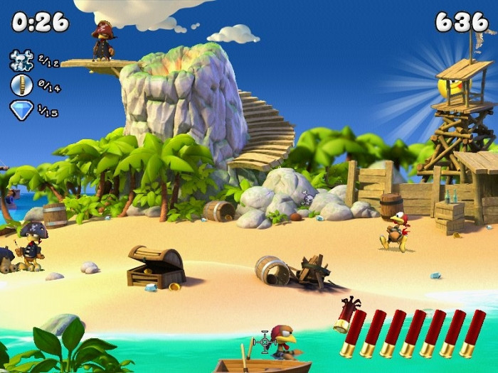 Скриншот из игры Moorhuhn Pirates
