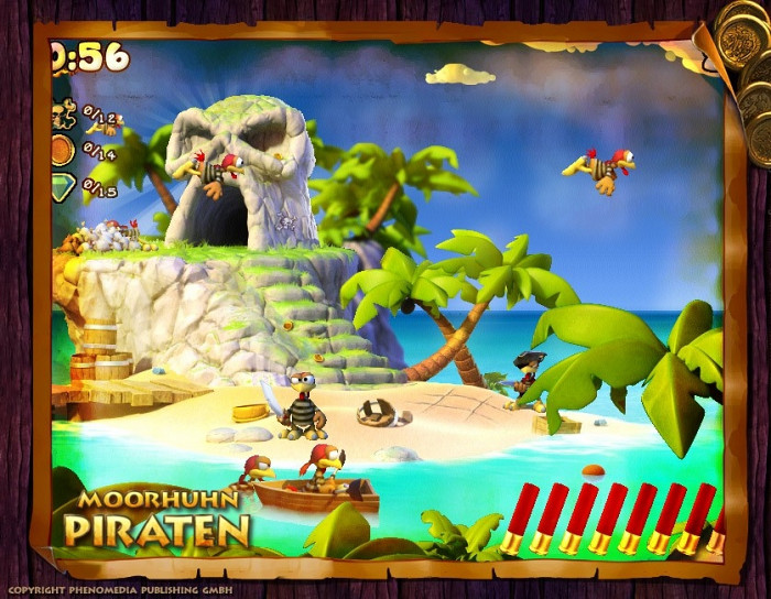 Скриншот из игры Moorhuhn Pirates