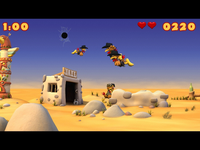 Скриншот из игры Moorhuhn Wanted