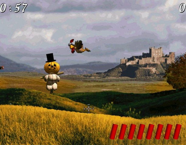 Скриншот из игры Moorhuhn: Die Virtuelle Moorhuhnjagd