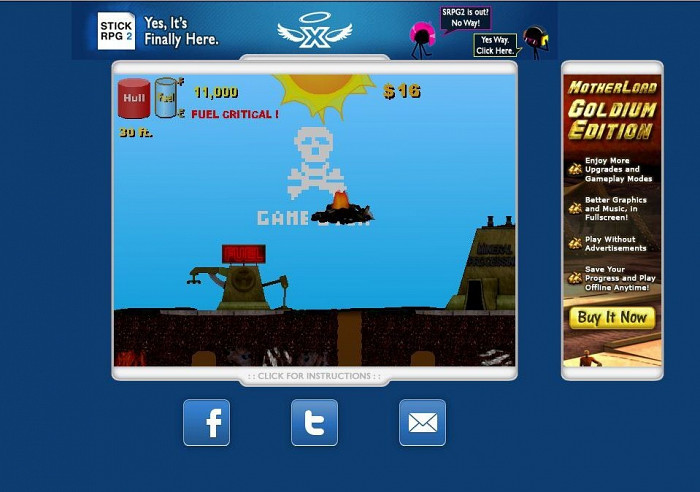 Скриншот из игры MotherLoad