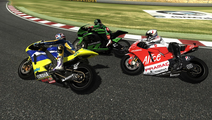 Скриншот из игры MotoGP 08