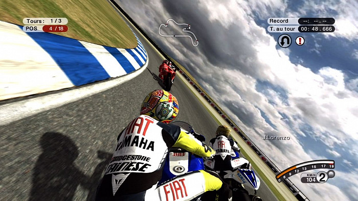 Скриншот из игры MotoGP 08