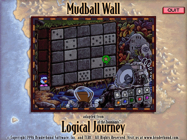 Скриншот из игры Mudball Wall