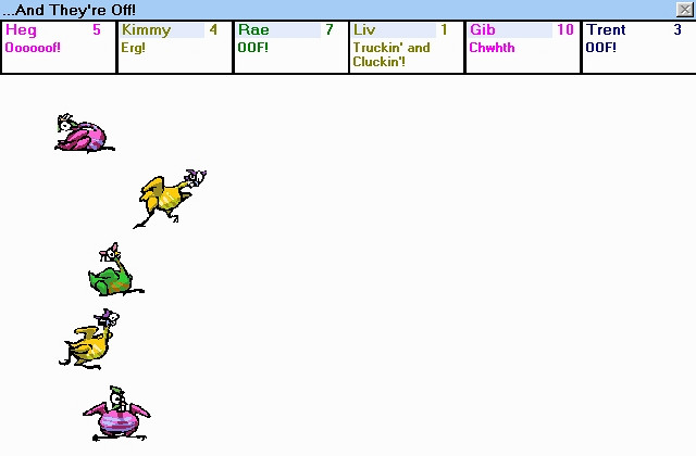 Скриншот из игры Mutant Chicken Races
