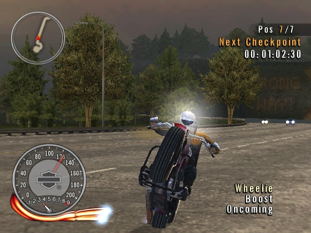 Скриншот из игры Harley-Davidson: Race to the Rally