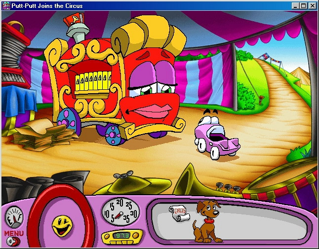 Скриншот из игры Putt-Putt Joins the Circus