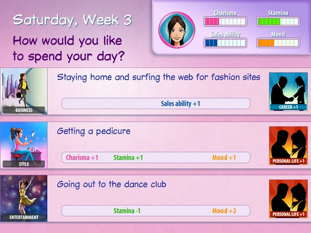 Скриншот из игры Fashion Boutique