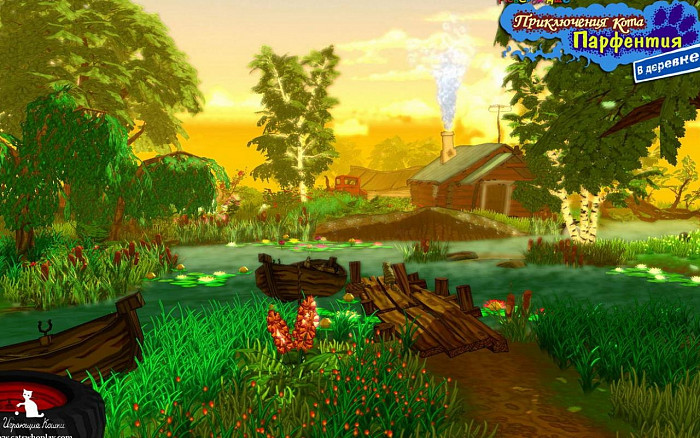 Скриншот из игры Приключения кота Парфентия в деревне