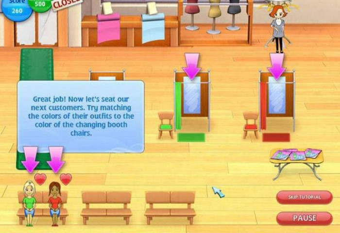Скриншот из игры Fashion Dash