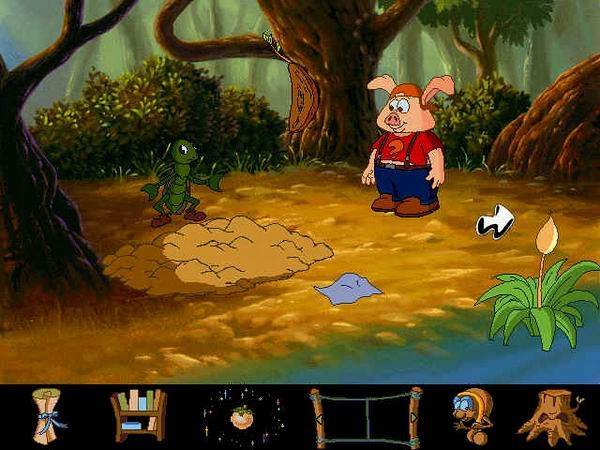 Скриншот из игры Пятачок в волшебном лесу