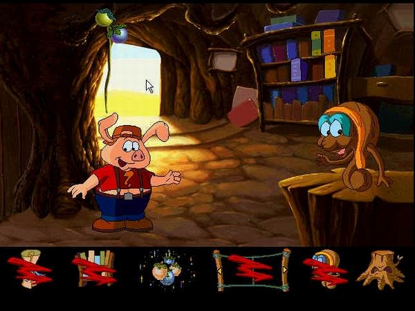 Скриншот из игры Пятачок в волшебном лесу