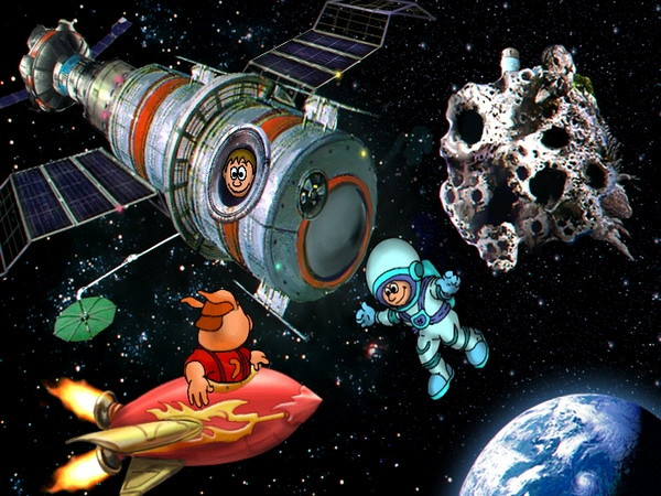 Скриншот из игры Пятачок: Большое космическое путешествие