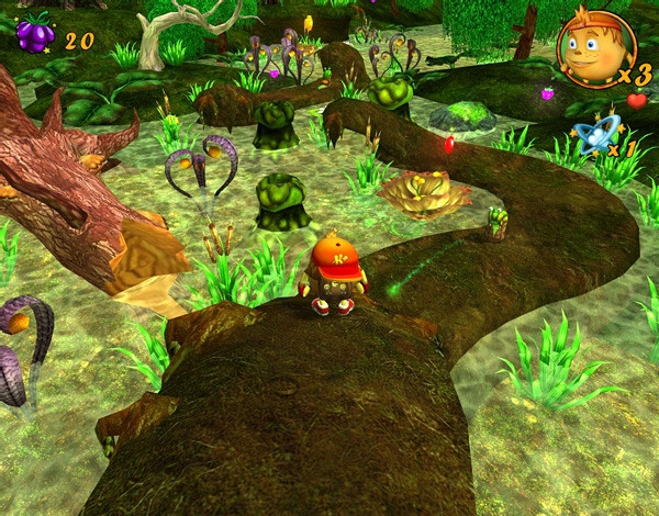 Скриншот из игры Новые приключения Колобка