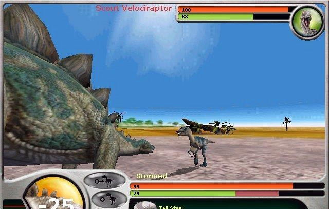 Скриншот из игры Jurassic Park: Dinosaur Battles