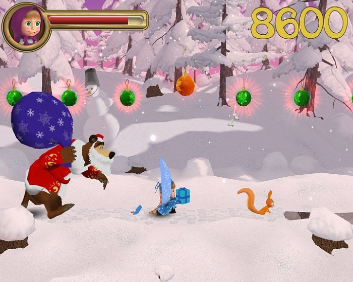 Скриншот из игры Маша и Медведь. Догонялки