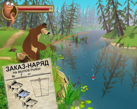 Скриншот из игры Маша и Медведь. Догонялки