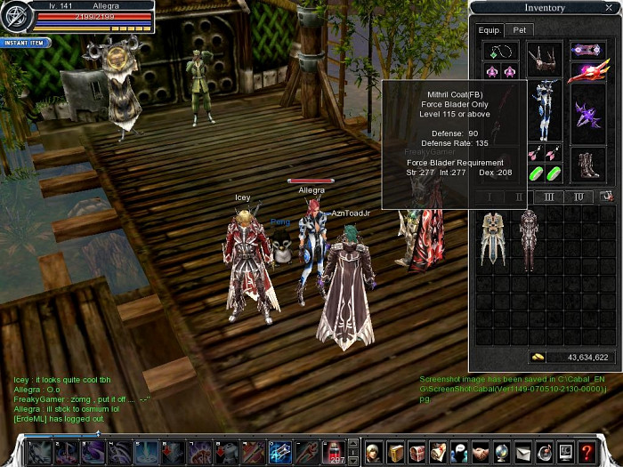 Скриншот из игры CABAL Online