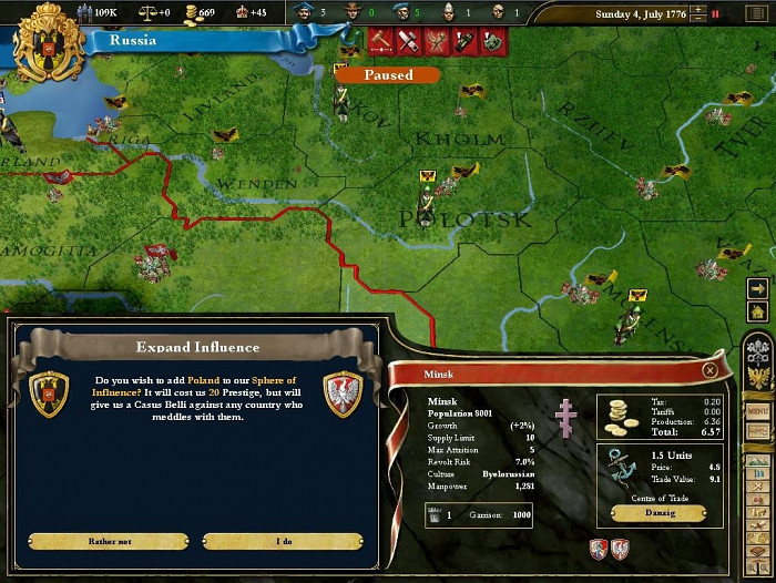 Скриншот из игры Europa Universalis 3: Heir to the Throne