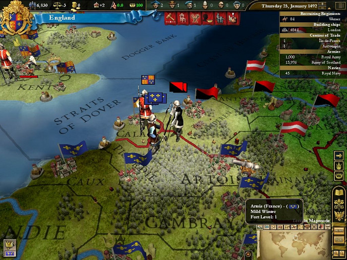 Скриншот из игры Europa Universalis 3: Heir to the Throne