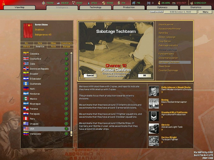 Скриншот из игры Hearts of Iron 2: Doomsday