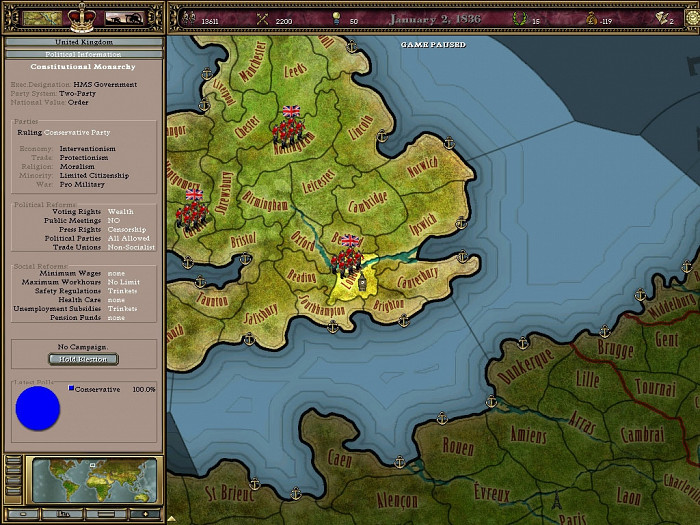 Скриншот из игры Victoria: An Empire Under the Sun