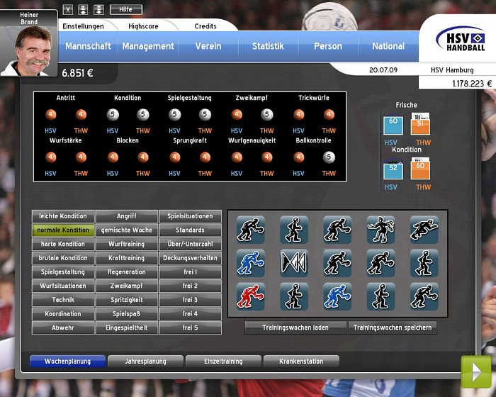 Скриншот из игры Handball Manager 2010