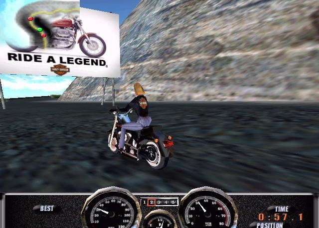 Скриншот из игры Harley-Davidson's Race Across America