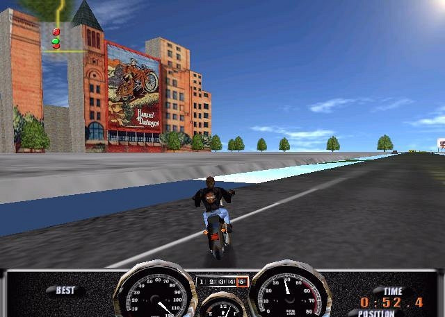 Скриншот из игры Harley-Davidson's Race Across America
