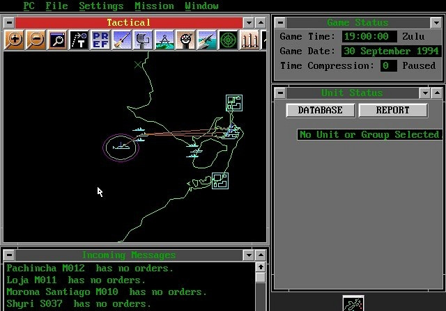Скриншот из игры Harpoon 2