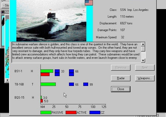 Скриншот из игры Harpoon Classic '97