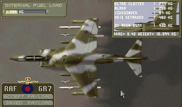 Скриншот из игры Harrier Jump Jet