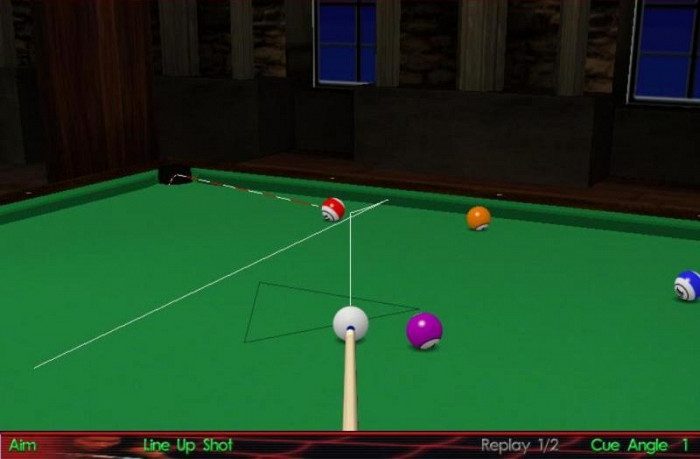 Скриншот из игры Virtual Pool 3