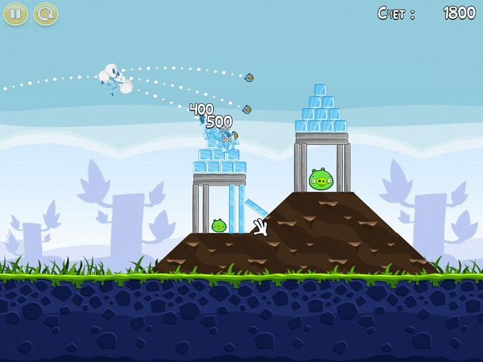 Скриншот из игры Angry Birds