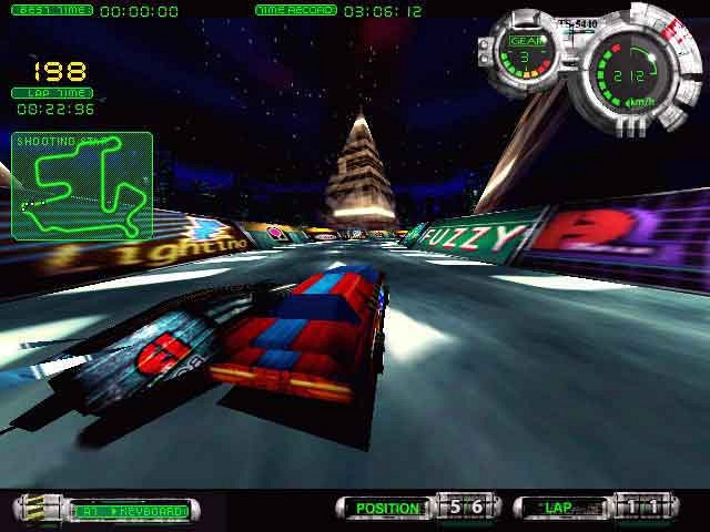 Скриншот из игры Final Racing: CyberSpace 2001