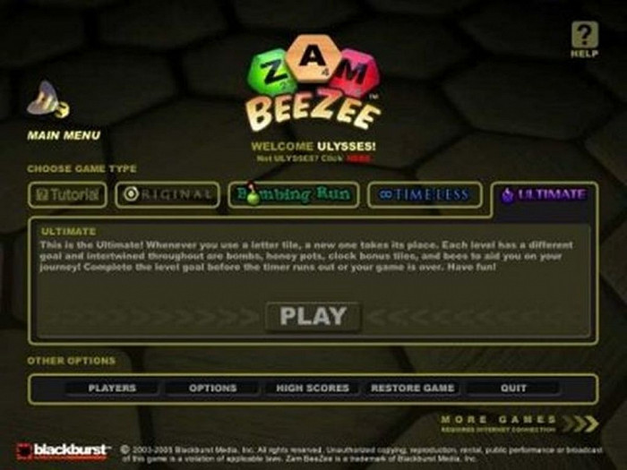 Скриншот из игры Zam BeeZee