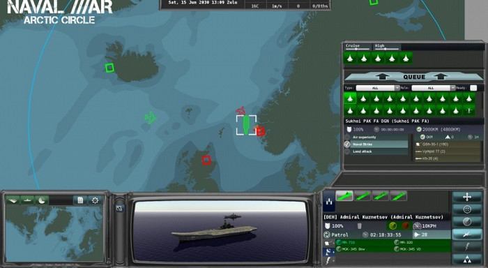 Скриншот из игры Naval War: Arctic Circle
