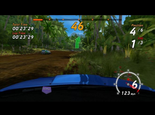 Скриншот из игры Sega Rally Online Arcade