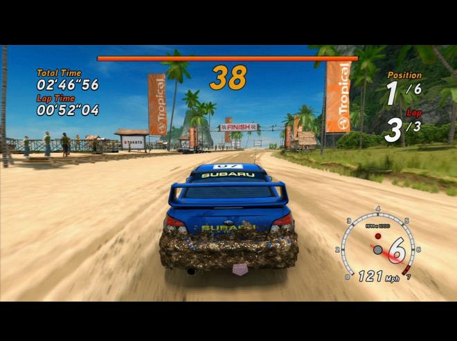 Скриншот из игры Sega Rally Online Arcade