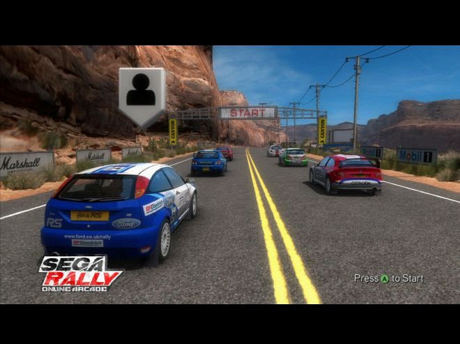 Скриншот из игры Sega Rally Online Arcade