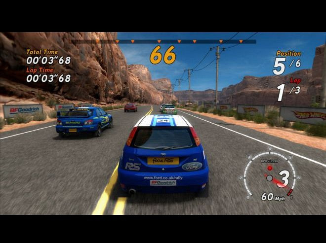 Скриншот из игры Sega Rally Online Arcade