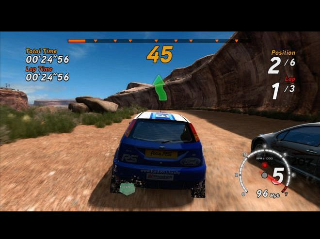 Скриншот из игры Sega Rally Online Arcade