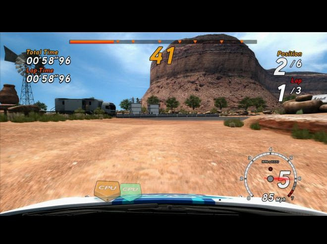 Скриншот из игры Sega Rally Online Arcade