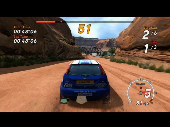 Скриншот из игры Sega Rally Online Arcade