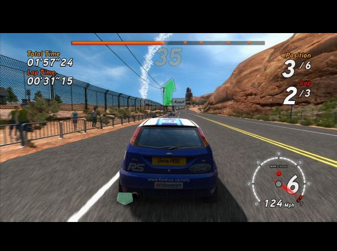 Скриншот из игры Sega Rally Online Arcade