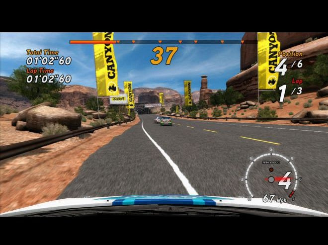 Скриншот из игры Sega Rally Online Arcade