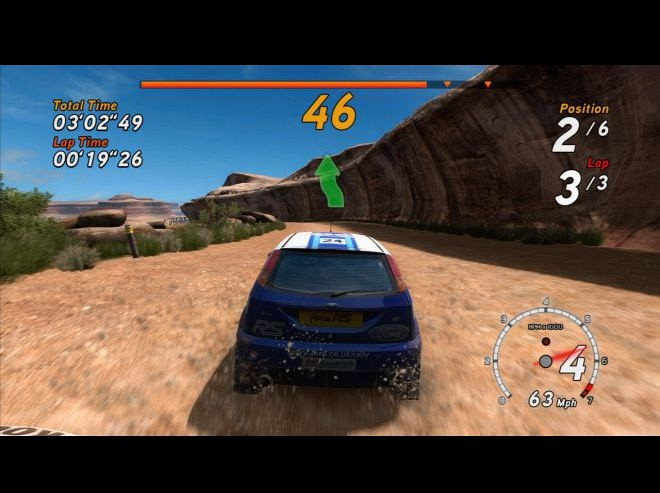 Скриншот из игры Sega Rally Online Arcade