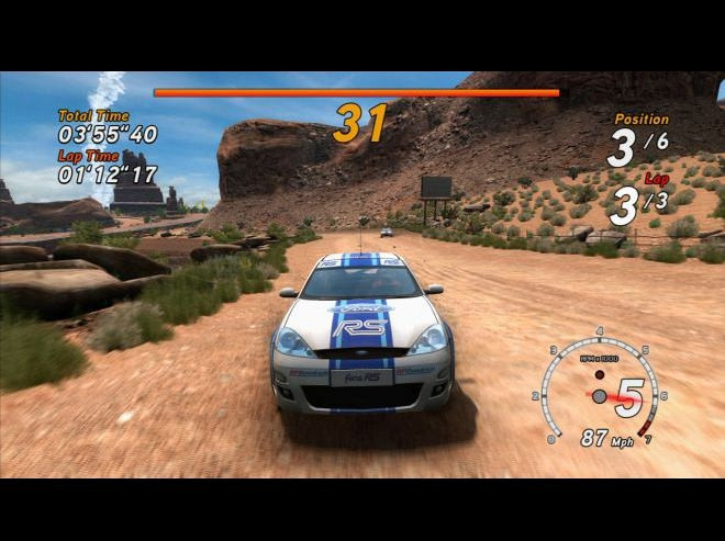 Скриншот из игры Sega Rally Online Arcade